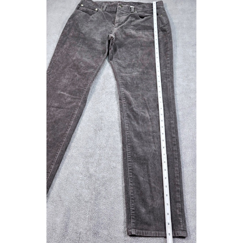 Brooks Brothers Slim Fit Corduroy Pants Mens 33x32 Gray Stretch Casual Cords - Picture 4 of 16